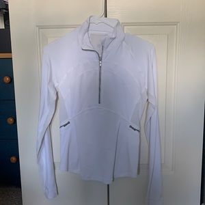 white lululemon quarter zip